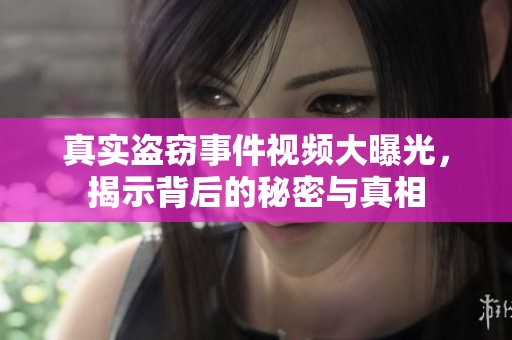 真实盗窃事件视频大曝光，揭示背后的秘密与真相