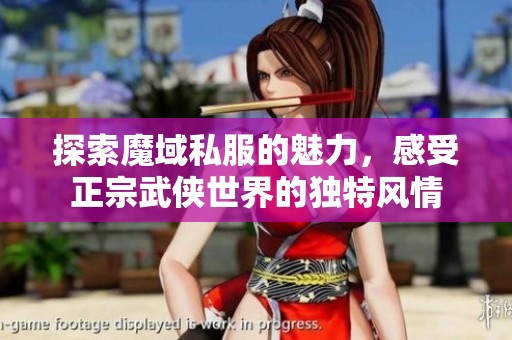 探索魔域私服的魅力，感受正宗武侠世界的独特风情