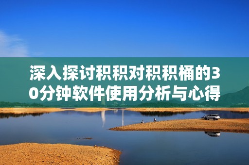 深入探讨积积对积积桶的30分钟软件使用分析与心得分享