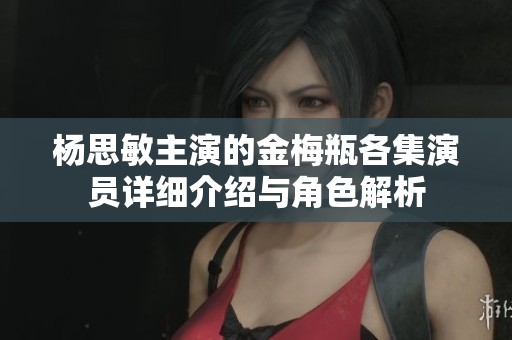 杨思敏主演的金梅瓶各集演员详细介绍与角色解析