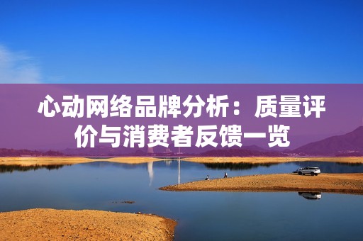 心动网络品牌分析：质量评价与消费者反馈一览