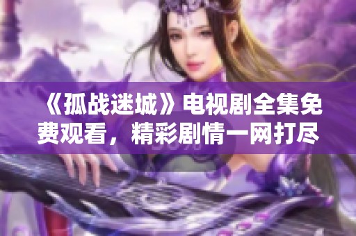 《孤战迷城》电视剧全集免费观看，精彩剧情一网打尽