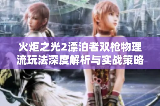 火炬之光2漂泊者双枪物理流玩法深度解析与实战策略