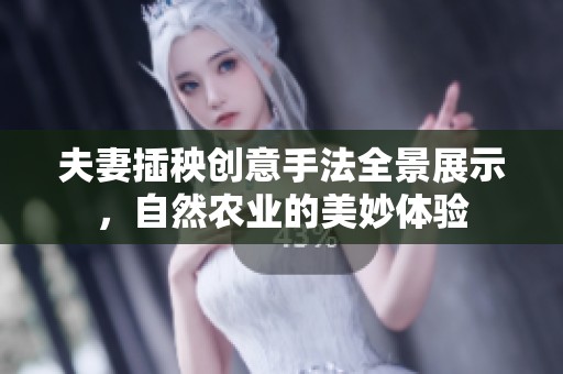 夫妻插秧创意手法全景展示，自然农业的美妙体验