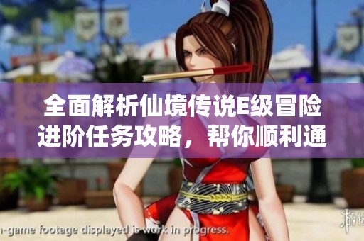 全面解析仙境传说E级冒险进阶任务攻略，帮你顺利通关珍藏品挑战