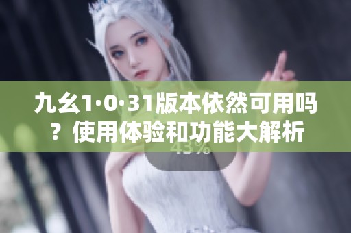 九幺1·0·31版本依然可用吗？使用体验和功能大解析