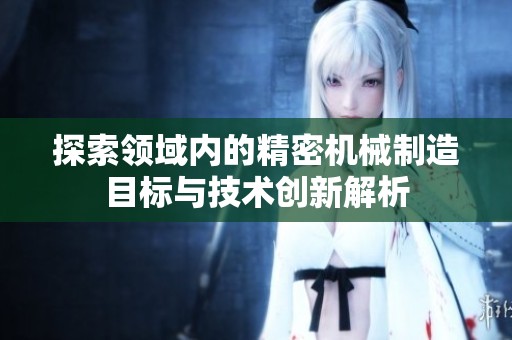 探索领域内的精密机械制造目标与技术创新解析