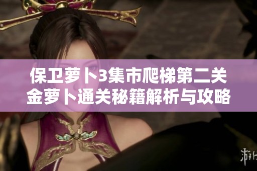 保卫萝卜3集市爬梯第二关金萝卜通关秘籍解析与攻略详细指南