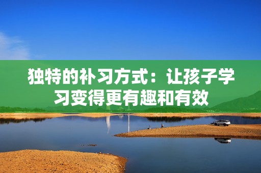 独特的补习方式：让孩子学习变得更有趣和有效