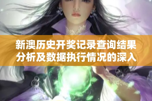 新澳历史开奖记录查询结果分析及数据执行情况的深入探讨
