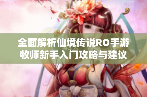 全面解析仙境传说RO手游牧师新手入门攻略与建议