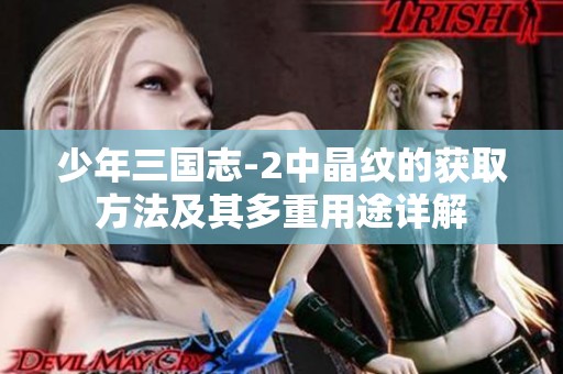少年三国志-2中晶纹的获取方法及其多重用途详解